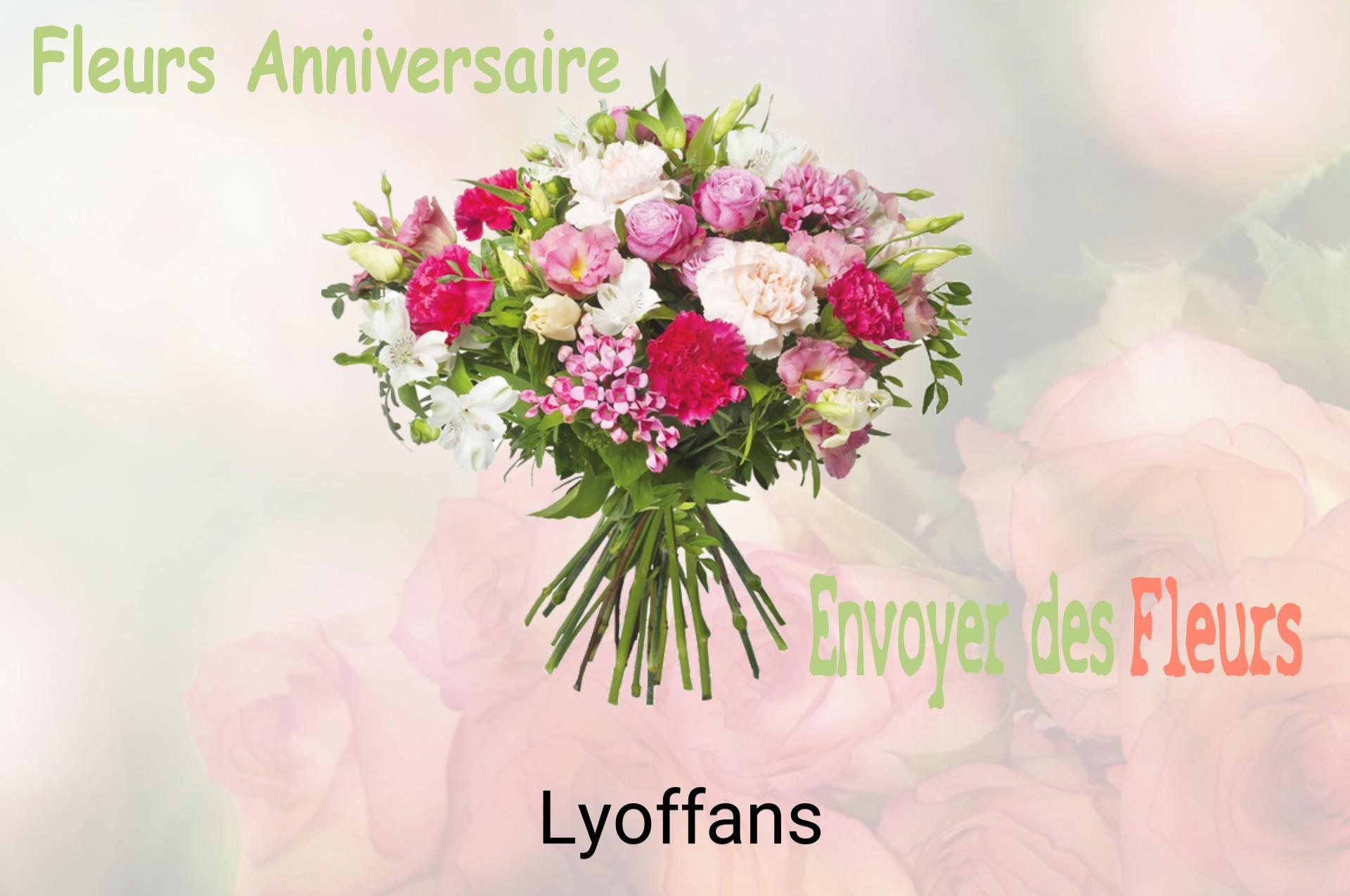 Bouquet de fleurs d’anniversaire livré à Lyoffans