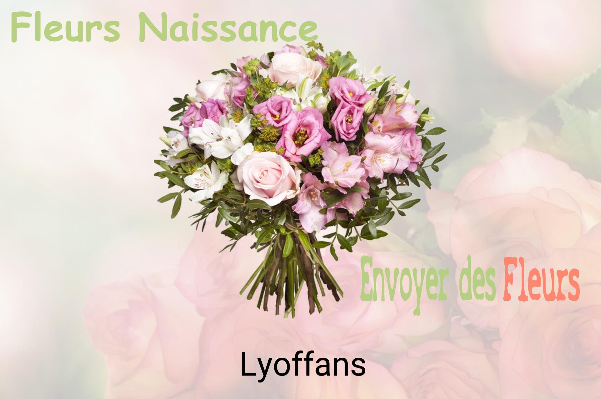 Bouquet de fleurs de naissance livré à Lyoffans